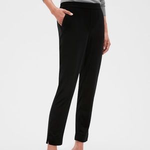Banana Republic Black Velvet Stretch Pants